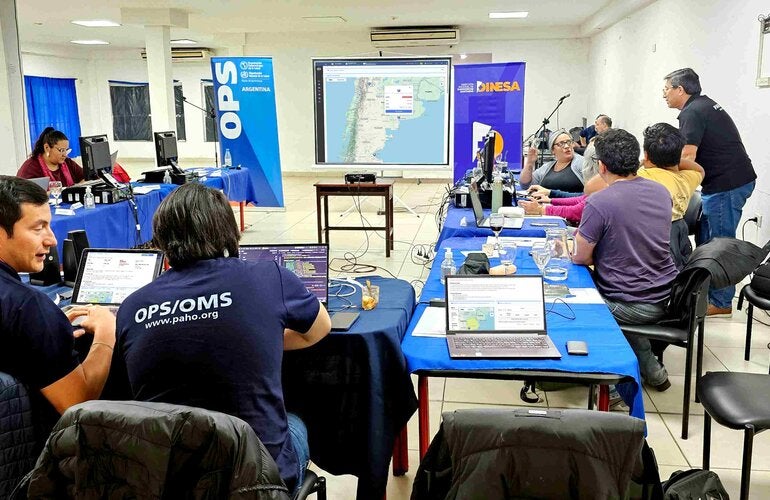 Momento del taller en el que se analiza la situación del país