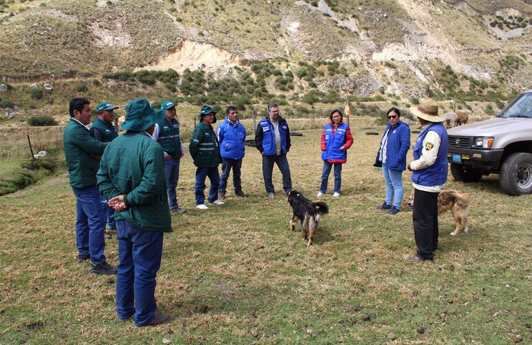 Red de Salud Jauja / Equipos técnicos realizan visita de campo en la zona de Canchayllo, Jauja, Junín