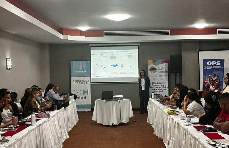 Responsables de los sectores de salud animal, humana y ambiental de Honduras en el Taller de Evaluación de Riesgos sobre Influenza Aviar Zoonótica