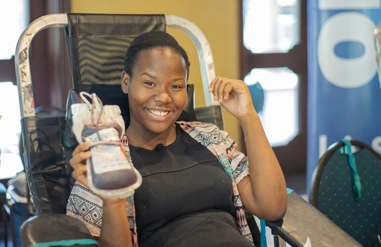 Blood Donor in Haiti