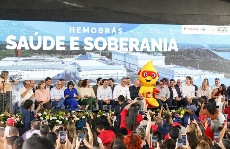 Evento de inauguração da nova planta industrial da Hemobrás