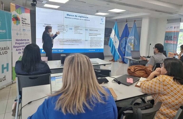 Participantes del taller sobre vigilancia de influenza