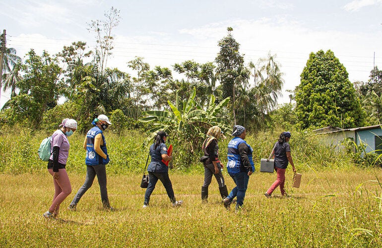 Los consultores nacionales de inmunización acompañaron a los equipos de salud en todo el territorio nacional