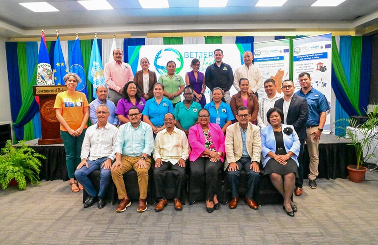 Group photo of key stakeholders at the EU-HSSP Closure Event.