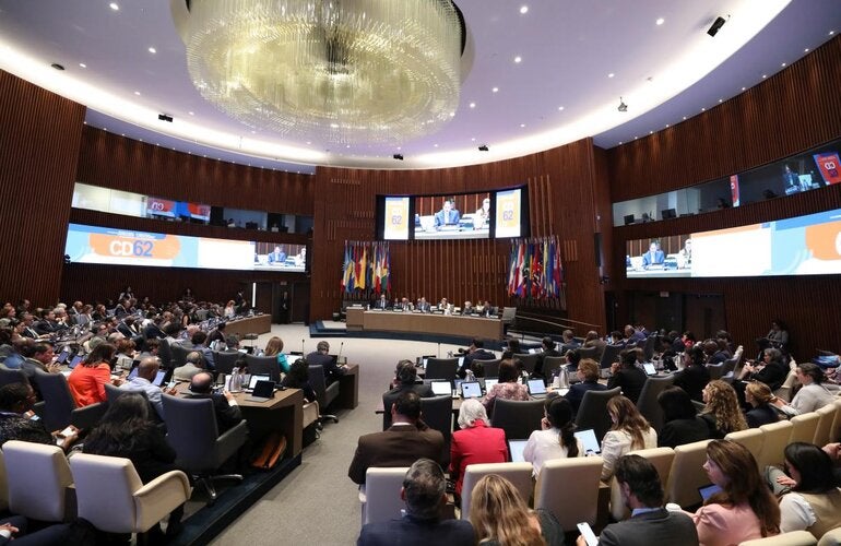 Las máximas autoridades de salud de las Américas se reúnen en el 62 Consejo Directivo de OPS