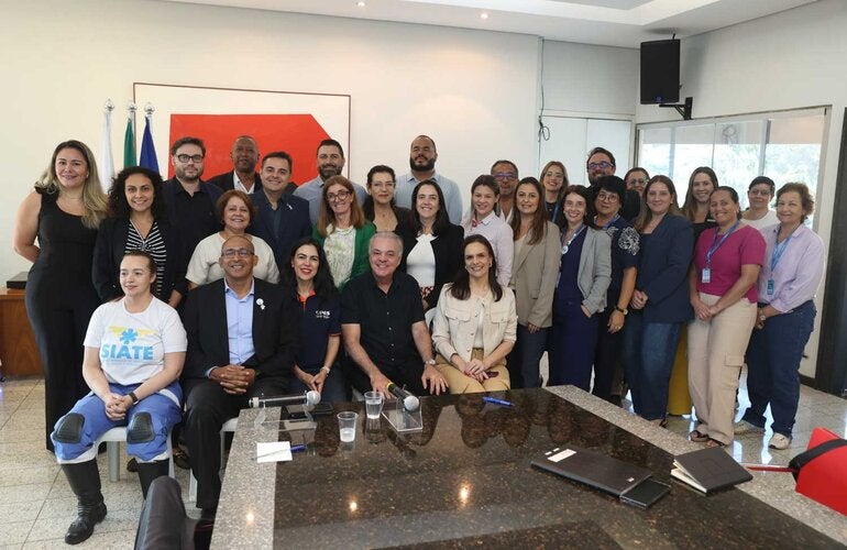 Comitiva com o prefeito municipal