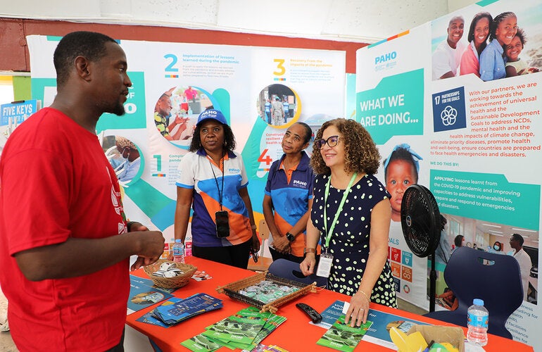 PAHO team at health and wellness fair