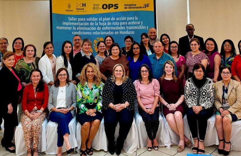 Participantes en la validación de la hoja de ruta de eliminación de enfermedades