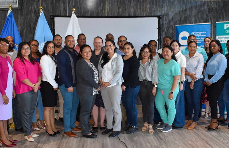 Group photo of the diabetes workshop.