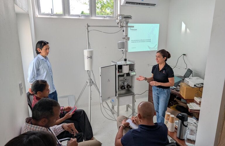 OPS/OMS fortalece capacidades nacionales para el monitoreo de la calidad del aire en República Dominicana