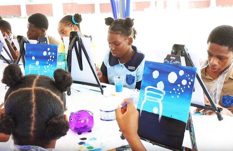 Sip and Paint activity