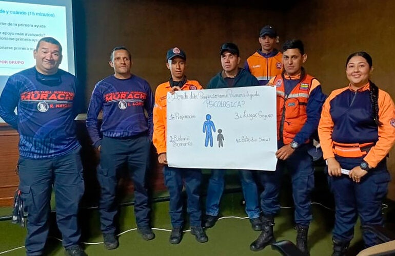 Funcionarios de Protección Civil del estado Mérida fueron capacitados en primeros auxilios psicológicos en situaciones de emergencia