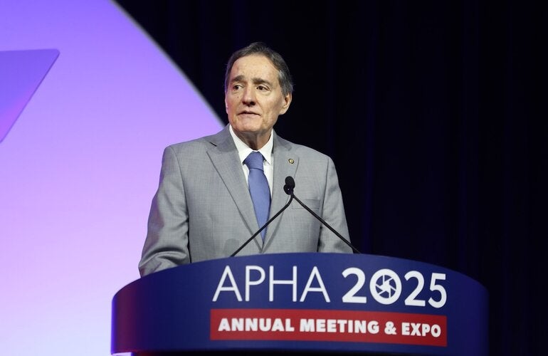 Dr. Barbosa at the APHA
