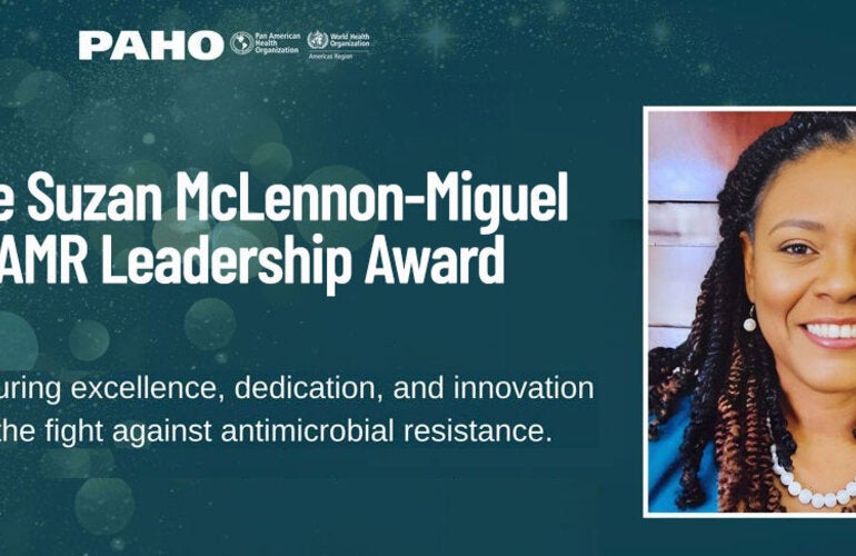 PAHO Caribbean AMR leadership award in memory of Suzan McClennon