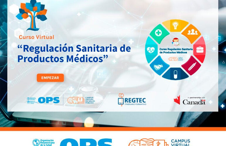 El curso está alojado en el Campus Virtual de Salud Pública de la OPS