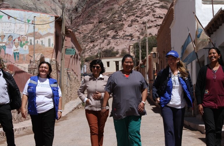 Foto de uno de los momentos de la recorrida