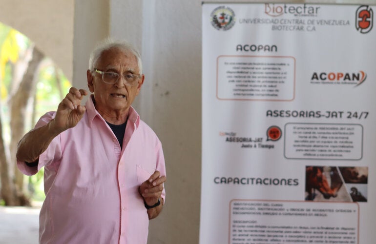 Miguel Ángel López, presidente de Biotecfar, empresa productora de sueros antiofídicos y antiescorpiónicos