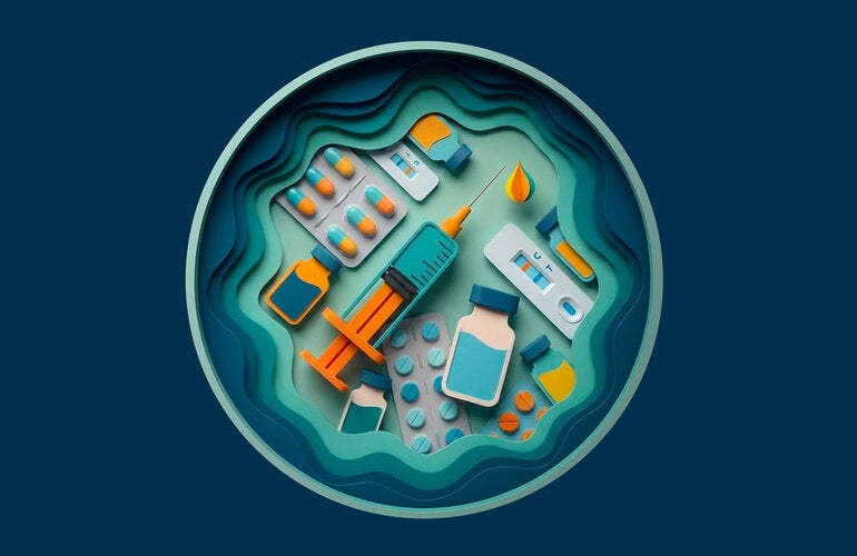 report cover: vaccines, medicines