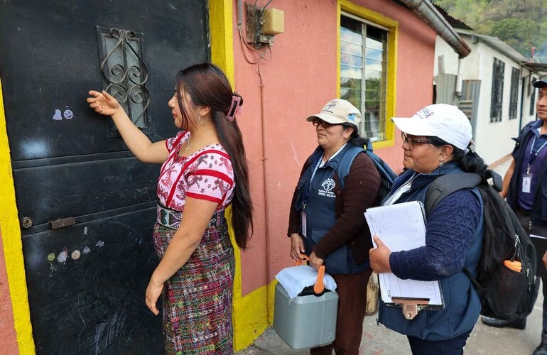 Guatemala Tracoma, visitas casa a casa