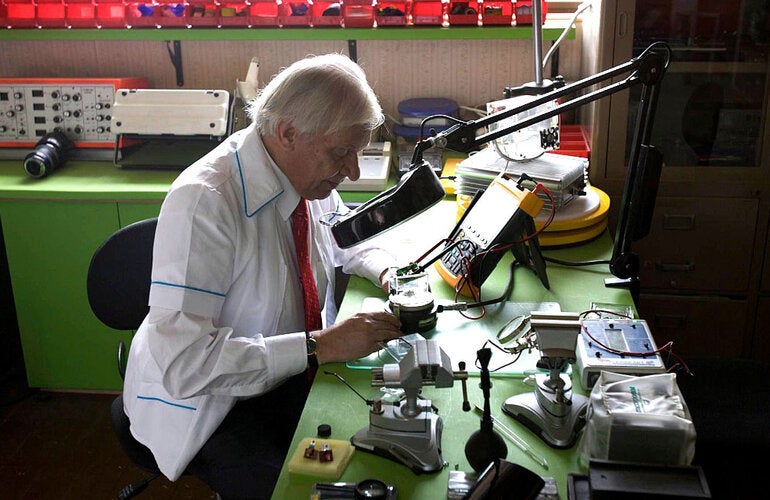 Doctor in a laboratory