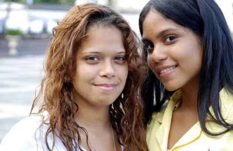 two young women