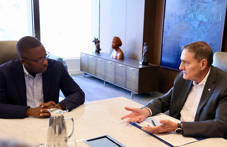 PAHO Director Jarbas Barbossa and Dr. Garth Graham, Director Global Health Google