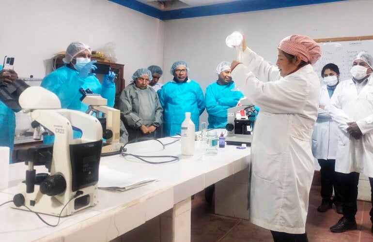 Taller Kato Katz Bolivia