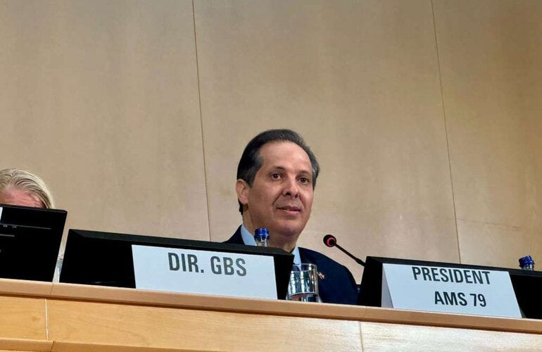 r. Víctor Atallah, Minister of Health of the Dominican Republic, assumed the presidency of the 79th World Health Assembly (WHA79)