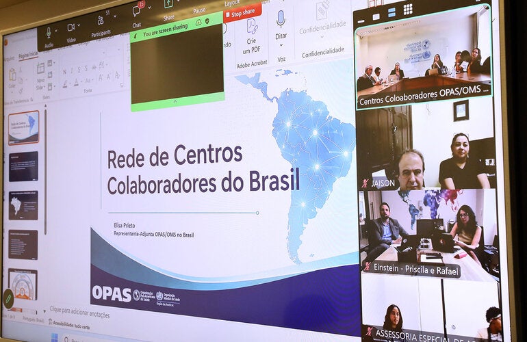 Reunião híbrida dos Centros Colaboradores