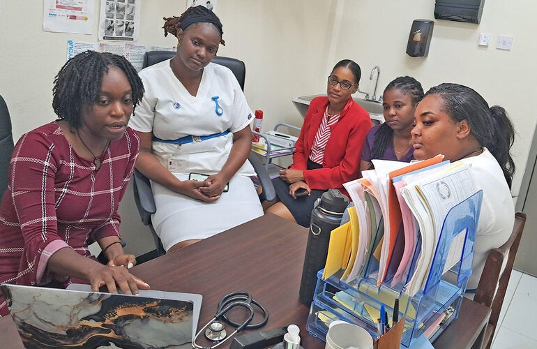 Health workers DHIS2 training