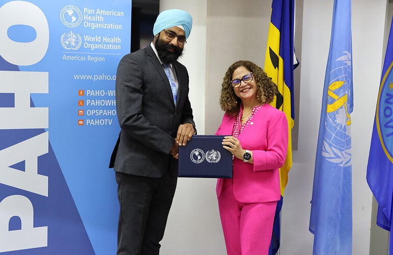 Leadership transition at PAHO Barbados country office