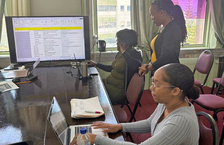 Data analysis training - Ministry of Health Dominica