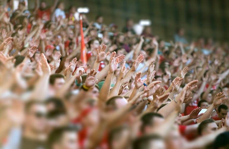 stadium hands