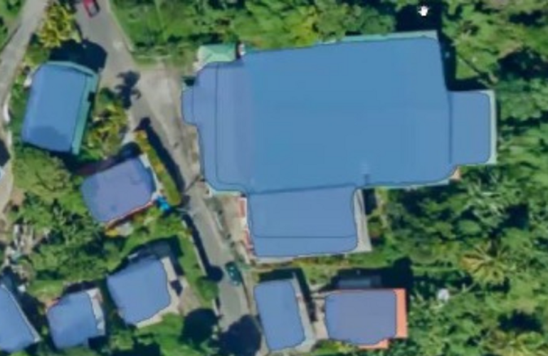 aerial view houses