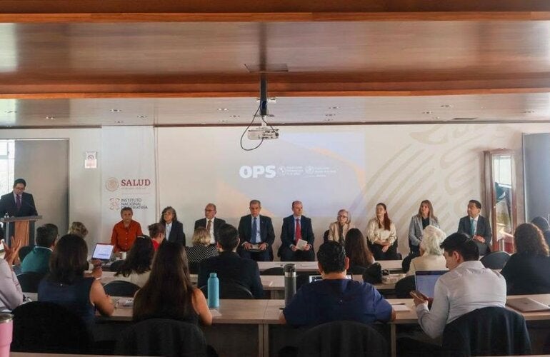 Autoridades durante la inauguración del Taller Nacional de Partes Interesadas para el Fortalecimiento, Diagnóstico y Atención de la Demencia en México