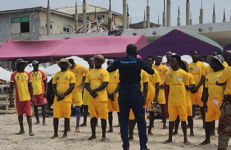 Lifeguard training, Accra, Ghana