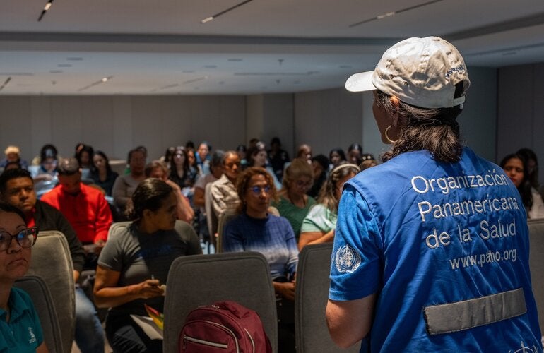 Taller de comunicación de riesgo en contexto de respuesta a terremoto en Venezuela