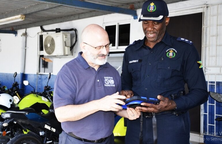 Road safety gadget demonstration