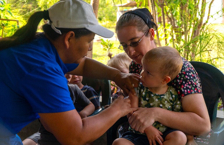 Vaccination of babies