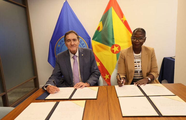 Signing of agreement with Grenada