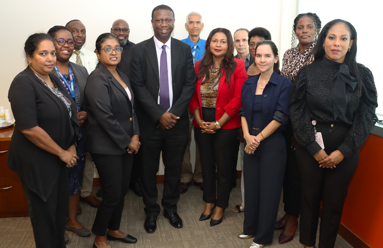 The Assessment team and representatives from the Central Statistical Office and the Registrar General Department