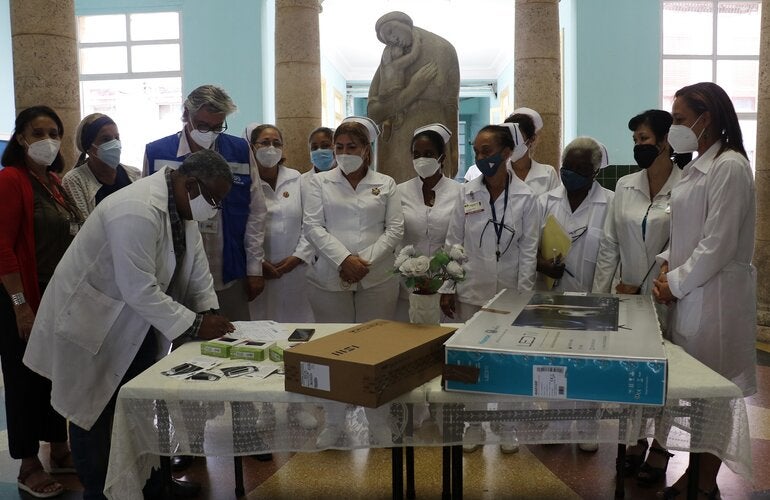 Responsable de Red Musa y especialistas del hospital América Arias