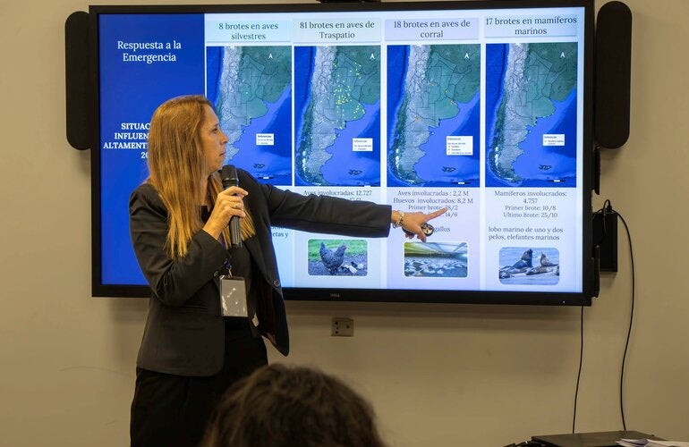 Foto de la presentación de SENASA