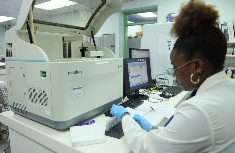 Olympia Ramclam, microbiologist in Belize