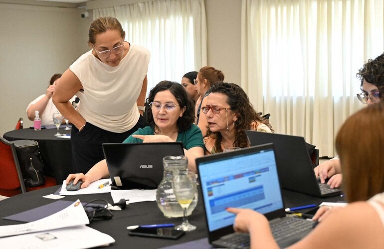 Foto de un momento del taller de la región NOA