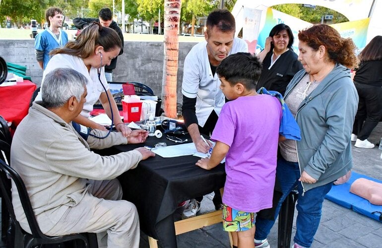 Actividad en una de las postas. 