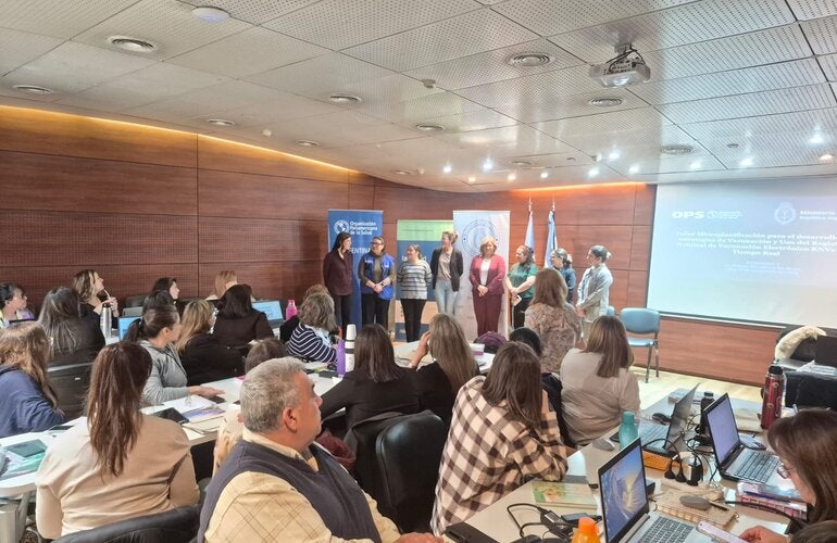 Foto de la apertura del taller