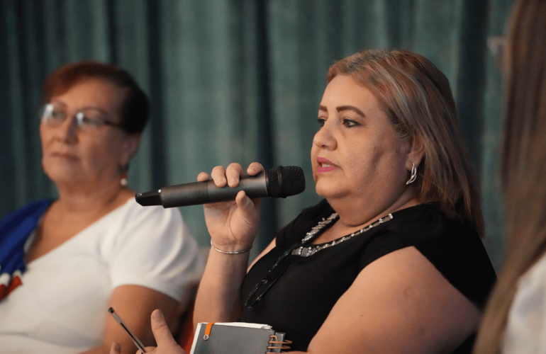 Vicealcadesa de Osa durante el panel de cierre