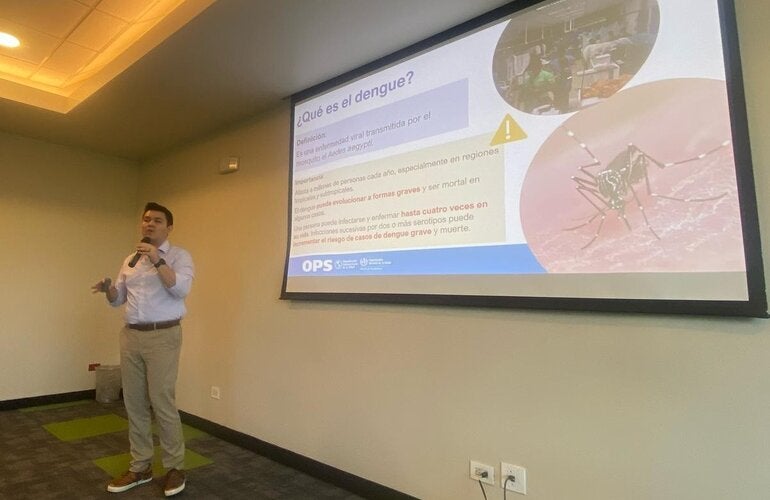 Participante durante una de las presentaciones