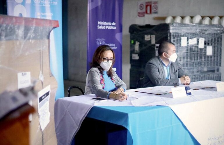 Donación de OPS facilitará una atención segura en hospitales móviles del MSP